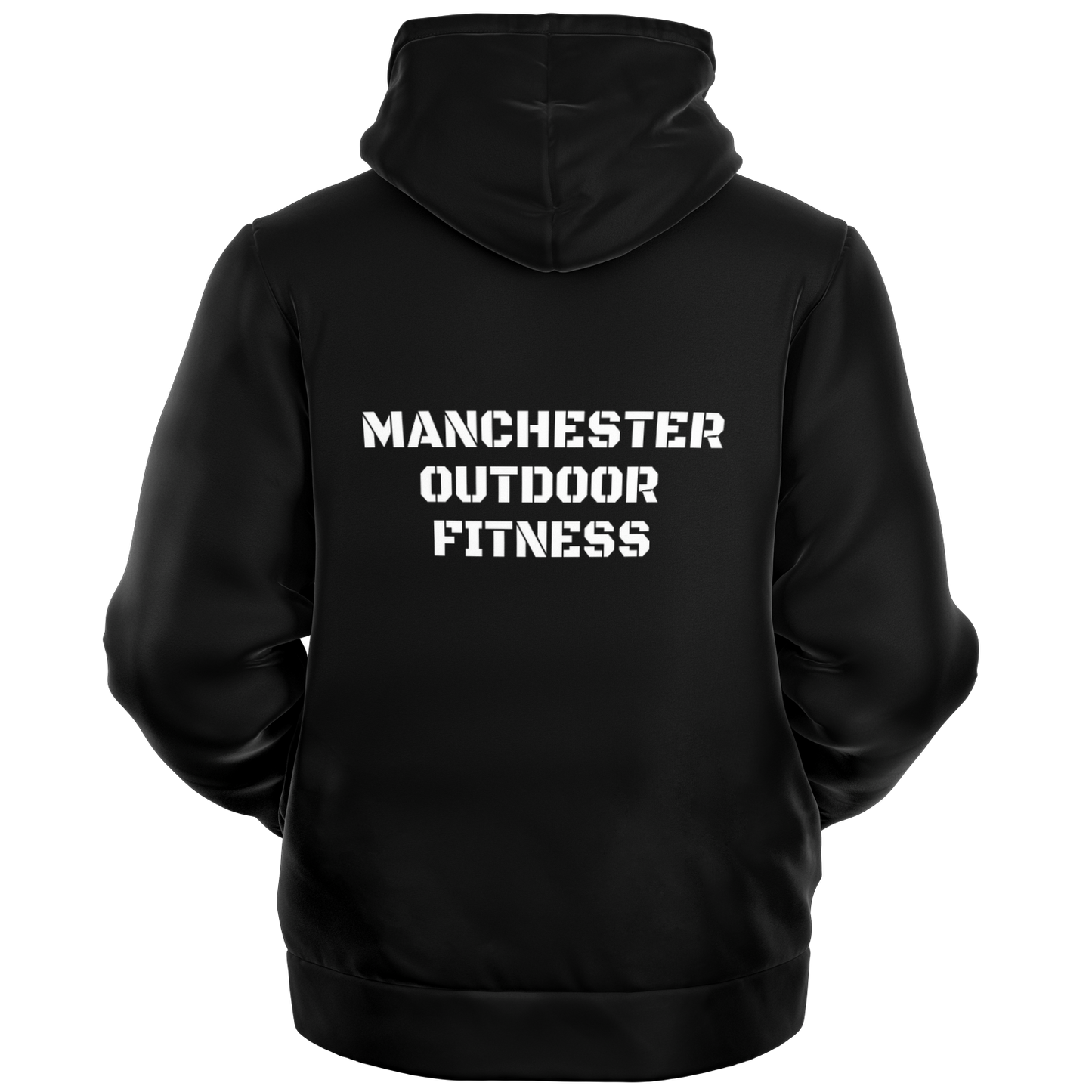MF Black Microfleece Zip hoodie