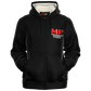 MF Black Microfleece Zip hoodie