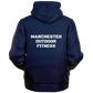 MF Blue Microfleece Zip hoodie