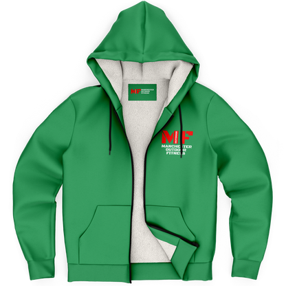 MF Green Microfleece Zip hoodie