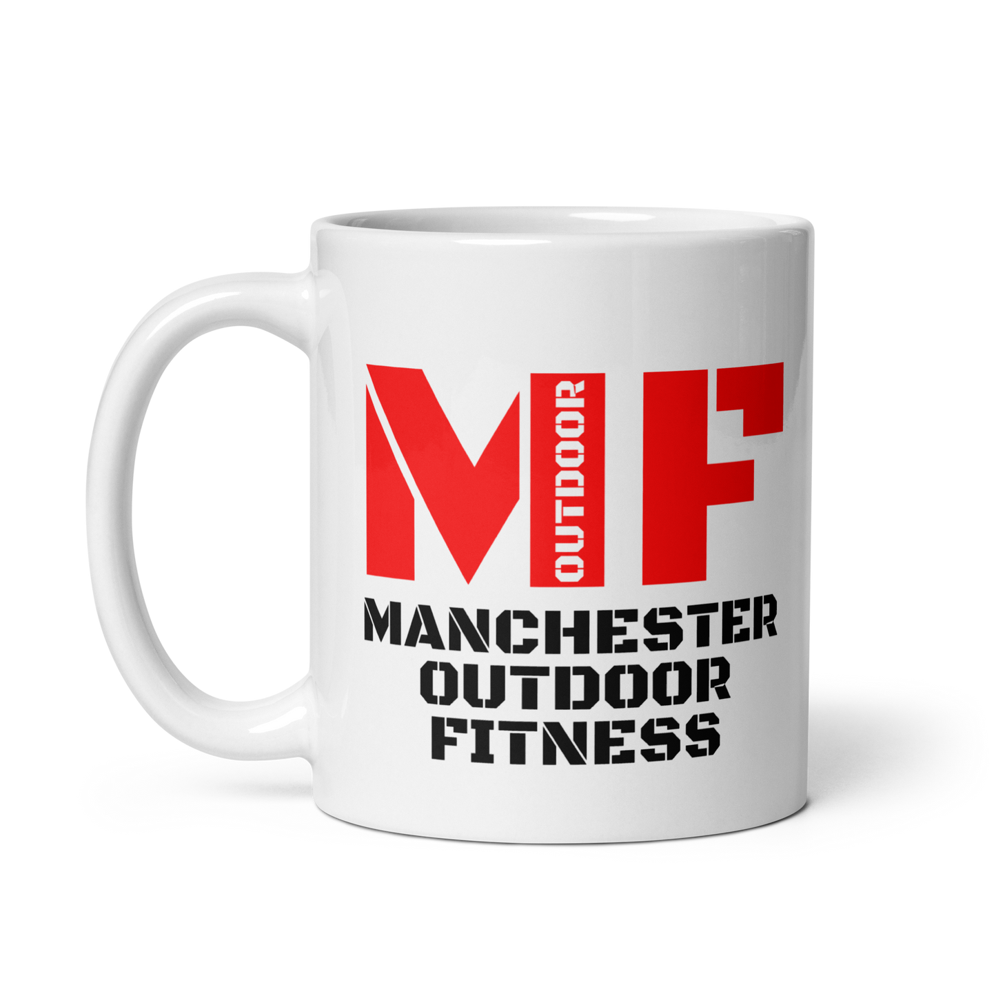 White glossy mug - Burpees for Breakfast