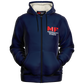 MF Blue Microfleece Zip hoodie