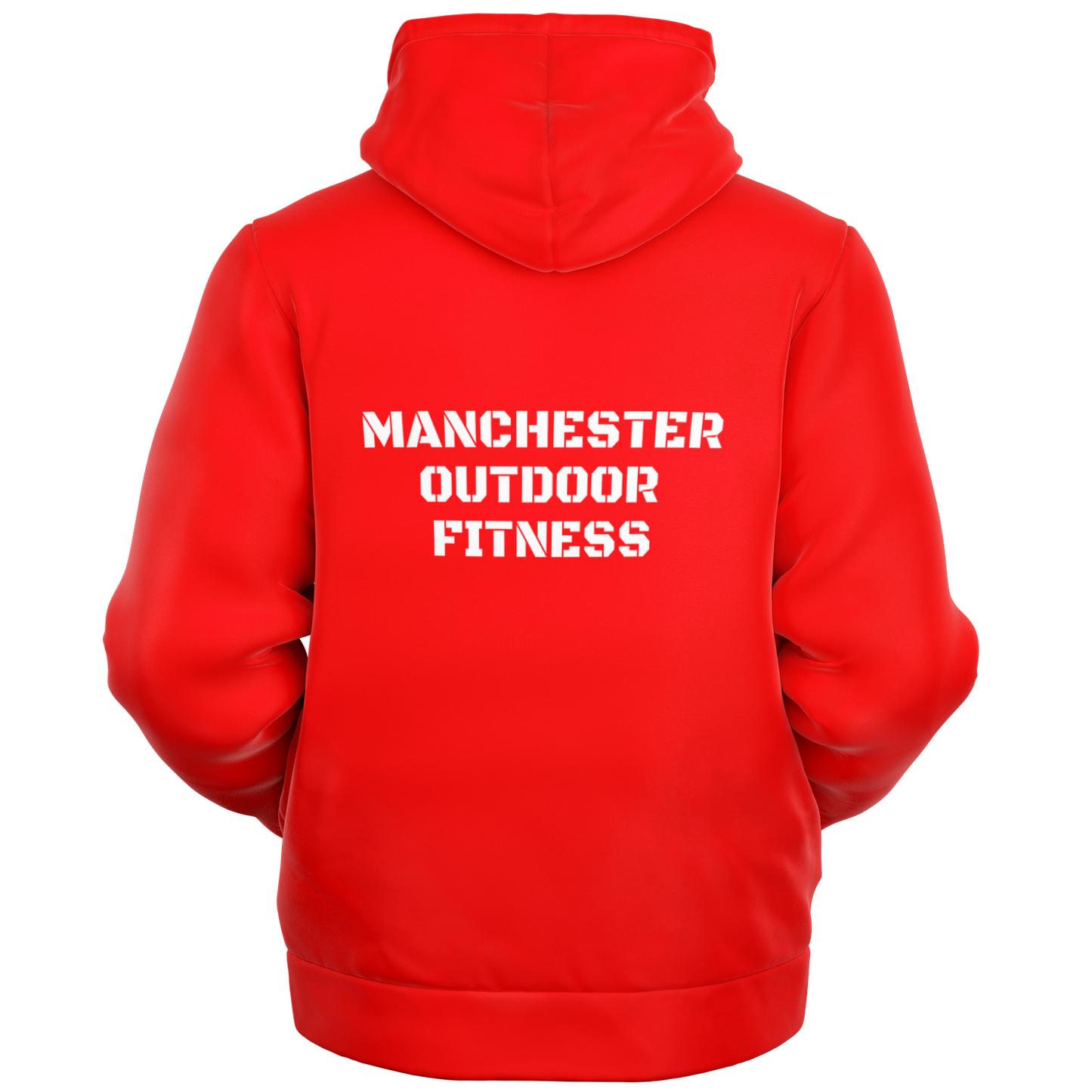 MF Red Microfleece Zip hoodie