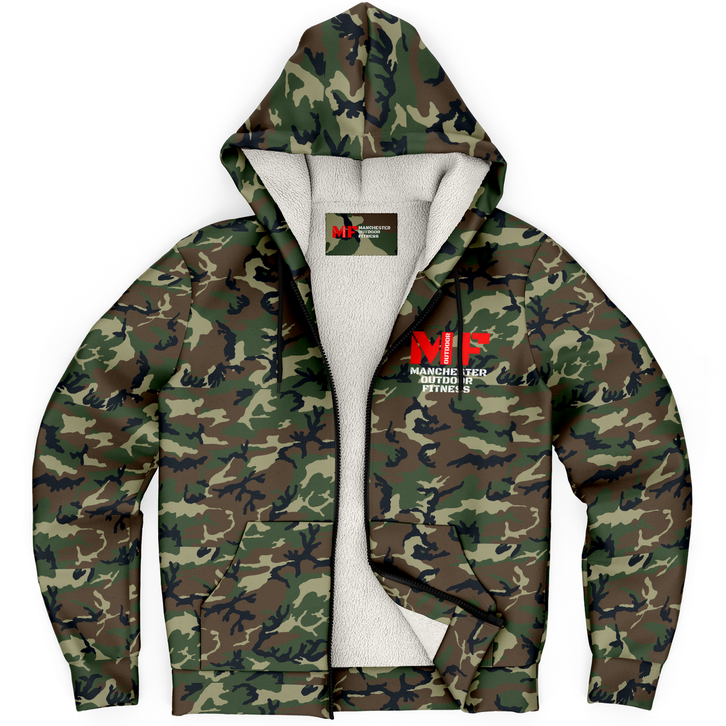 MF Camo Microfleece Zip hoodie