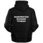 MF Black Microfleece Zip hoodie