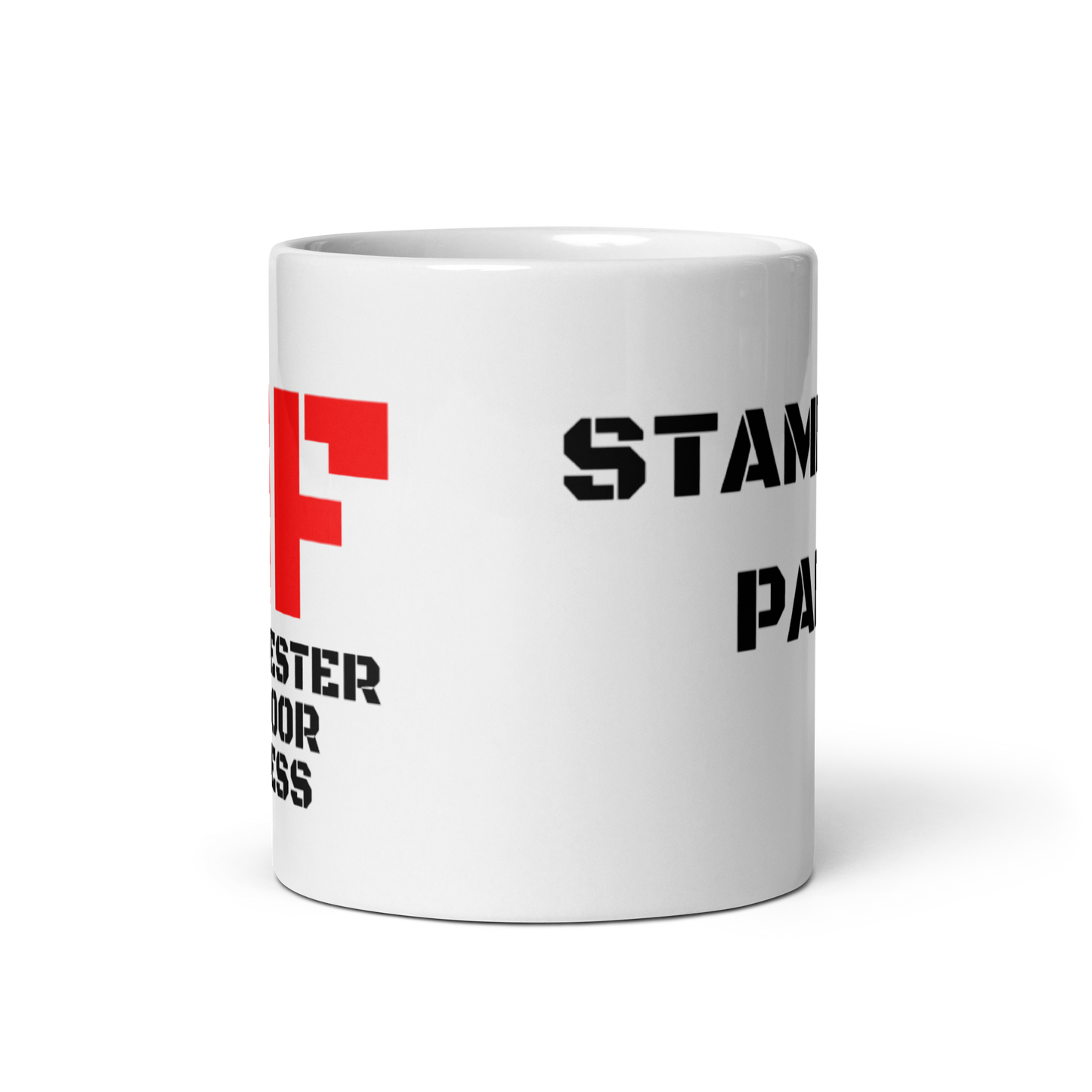 White glossy mug - Stamford Park