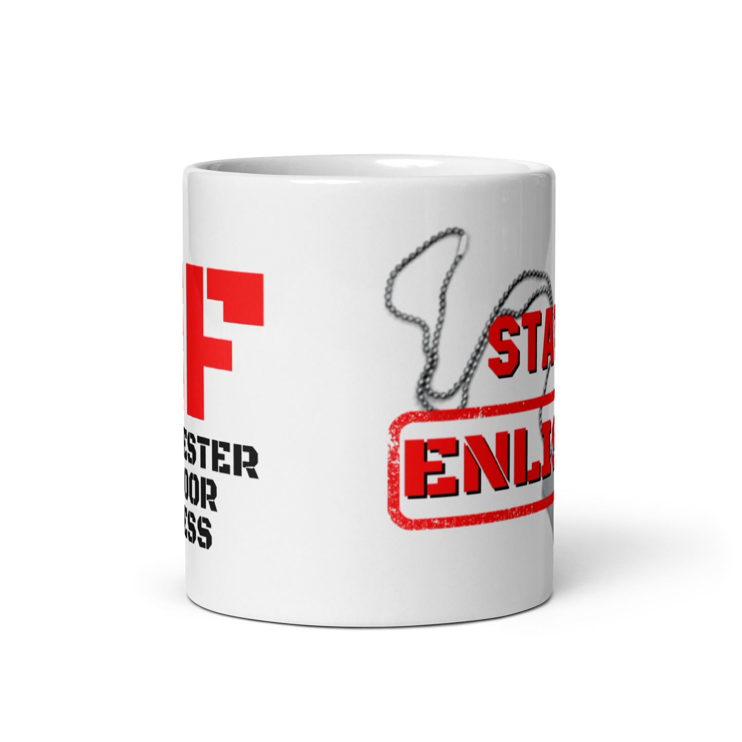 White glossy mug - Enlisted