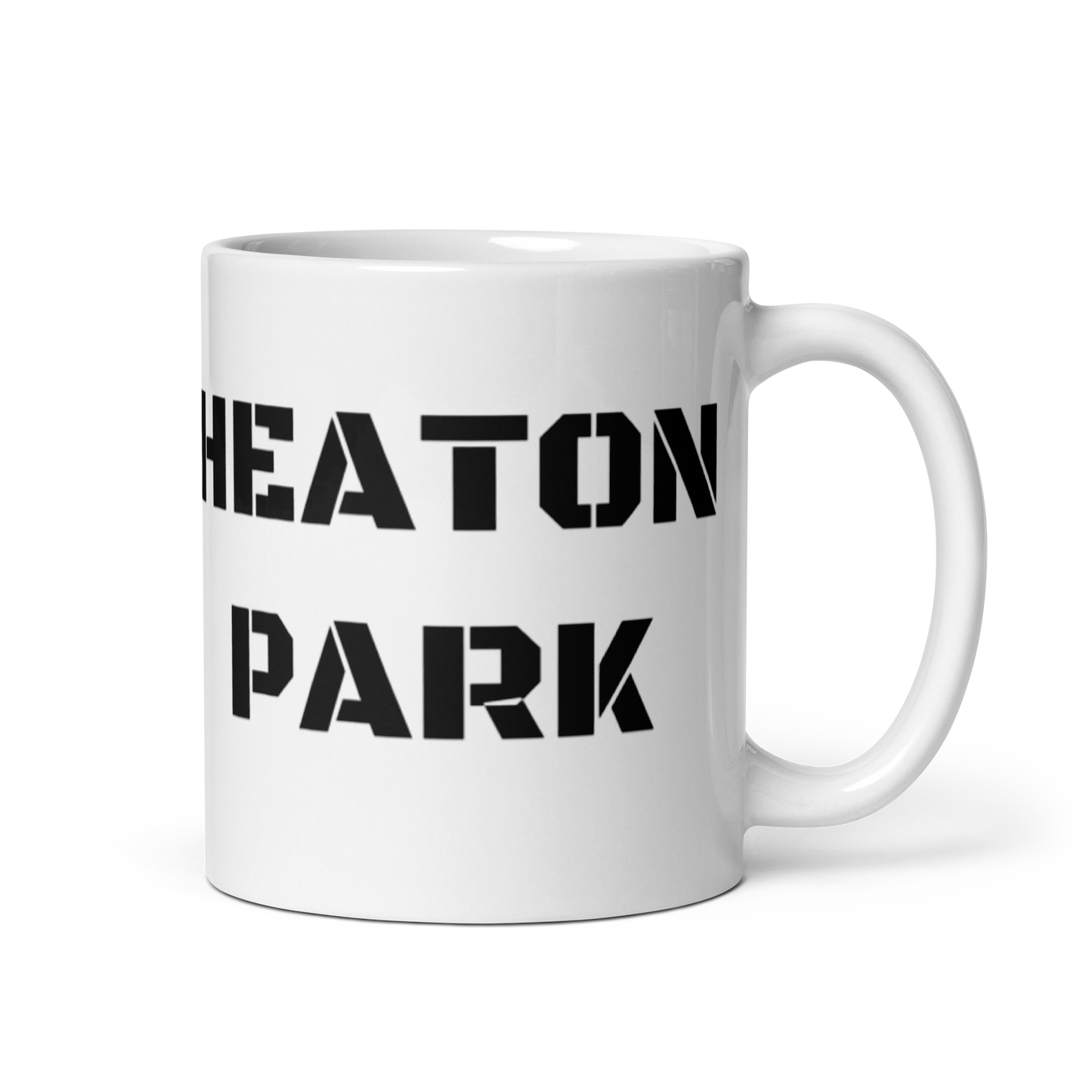White glossy mug - Heaton Park