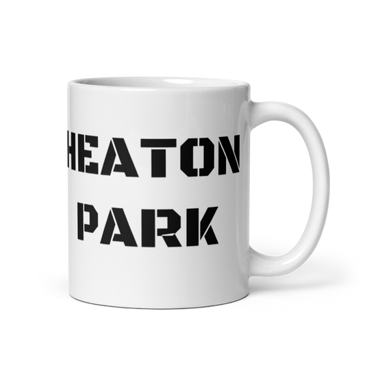 White glossy mug - Heaton Park