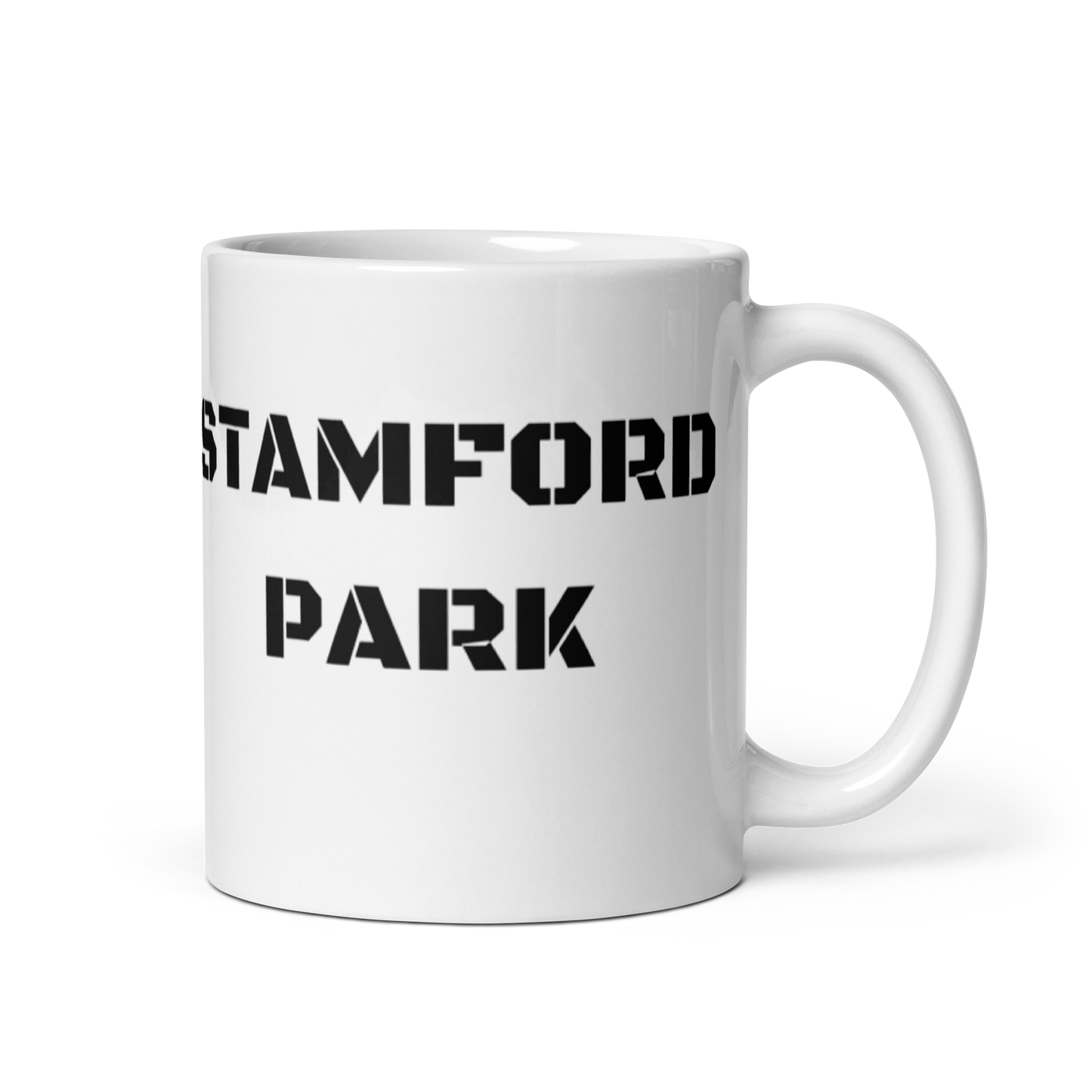 White glossy mug - Stamford Park