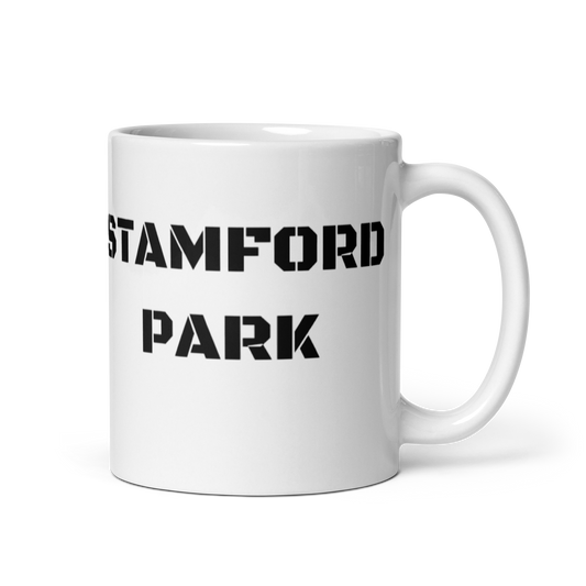 White glossy mug - Stamford Park