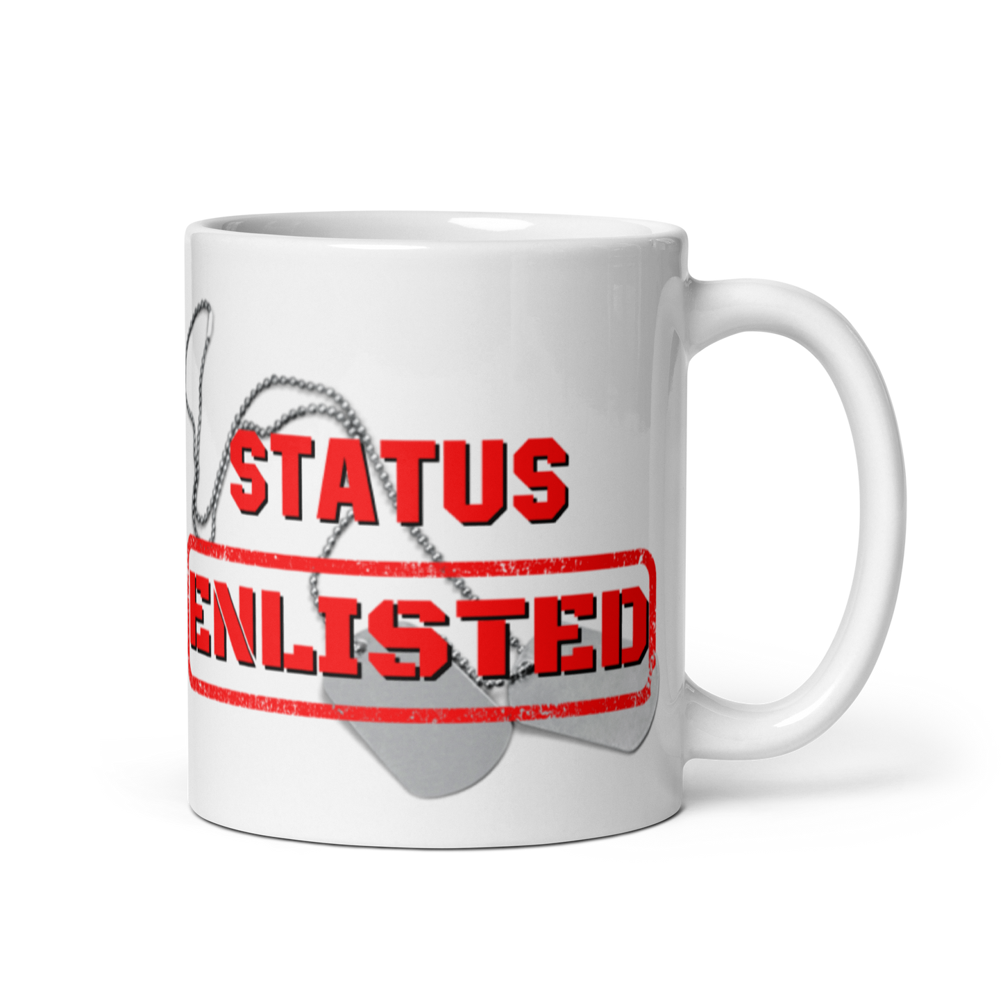 White glossy mug - Enlisted
