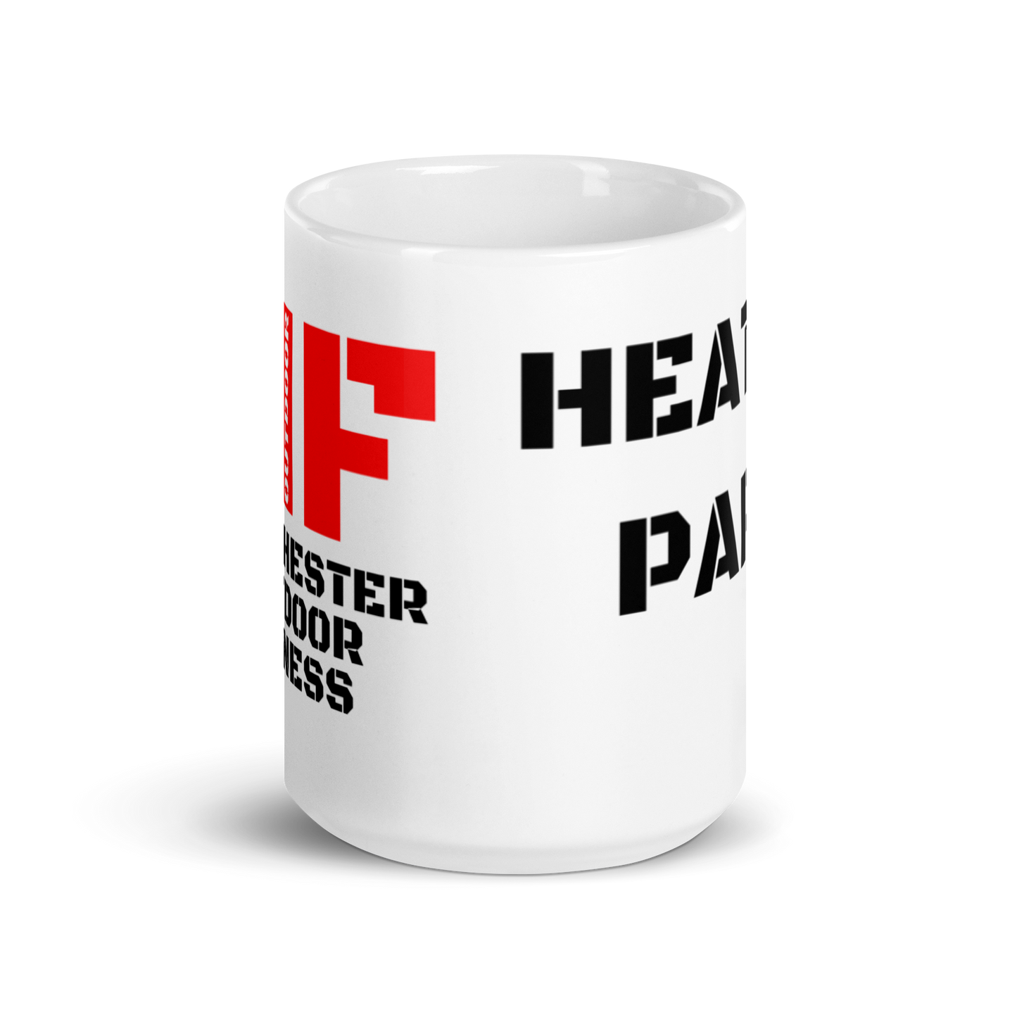 White glossy mug - Heaton Park