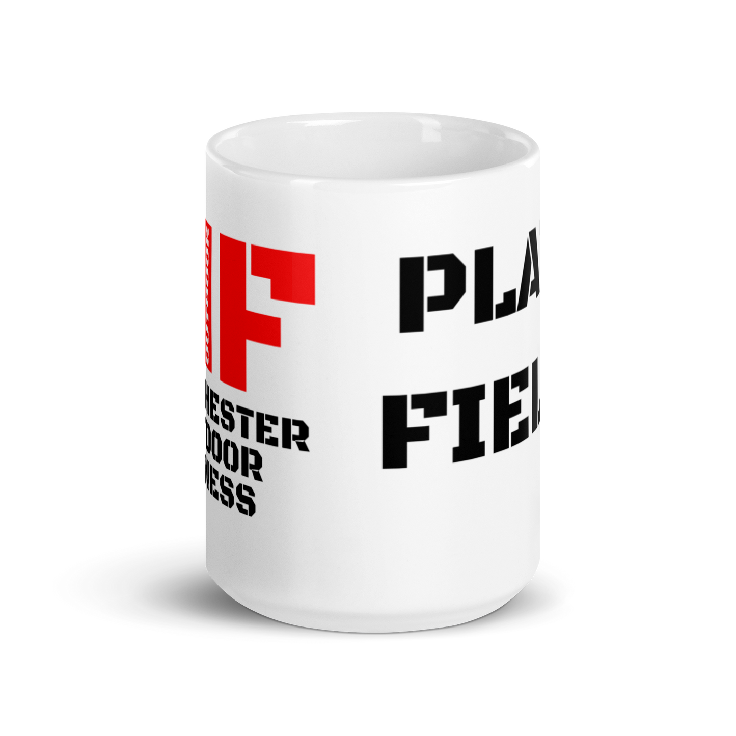 White glossy mug - Platt Fields