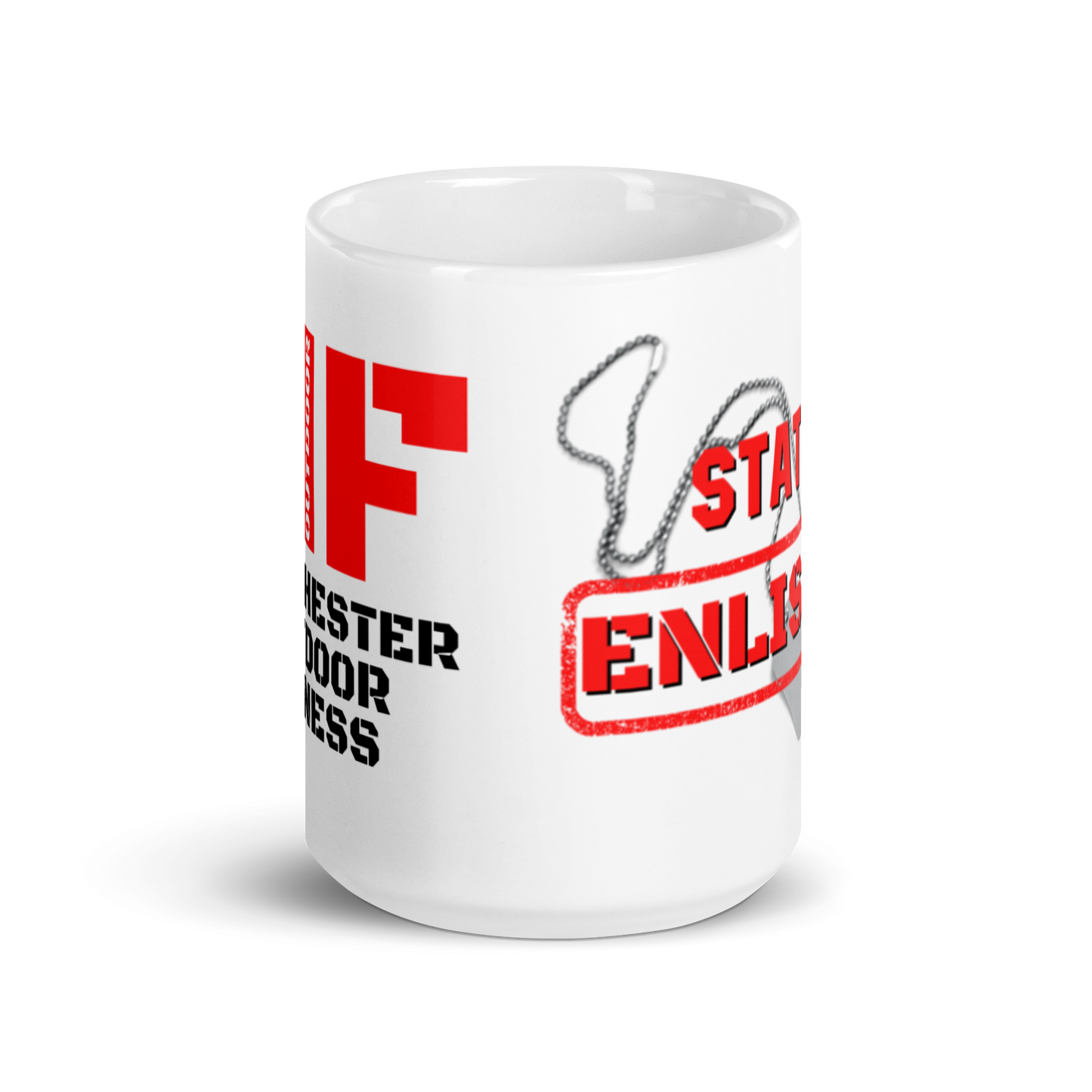 White glossy mug - Enlisted