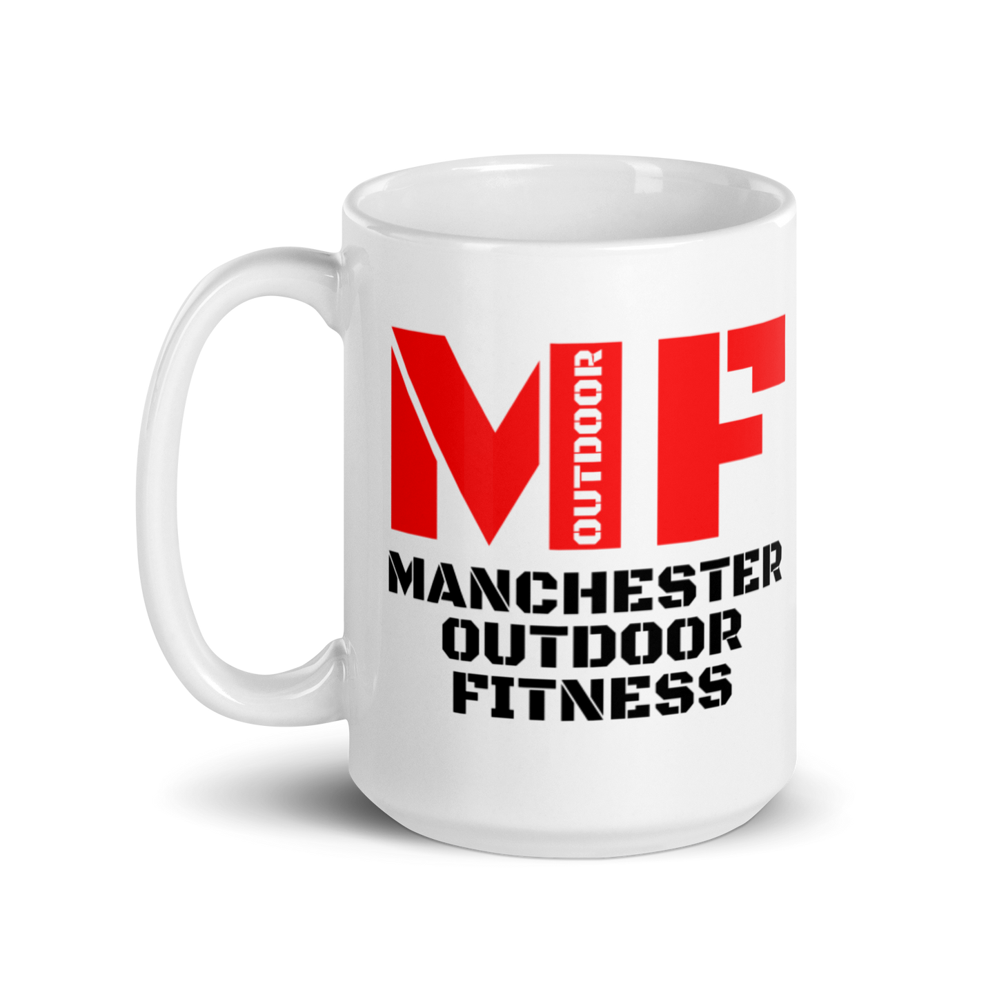 White glossy mug - Platt Fields