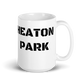 White glossy mug - Heaton Park