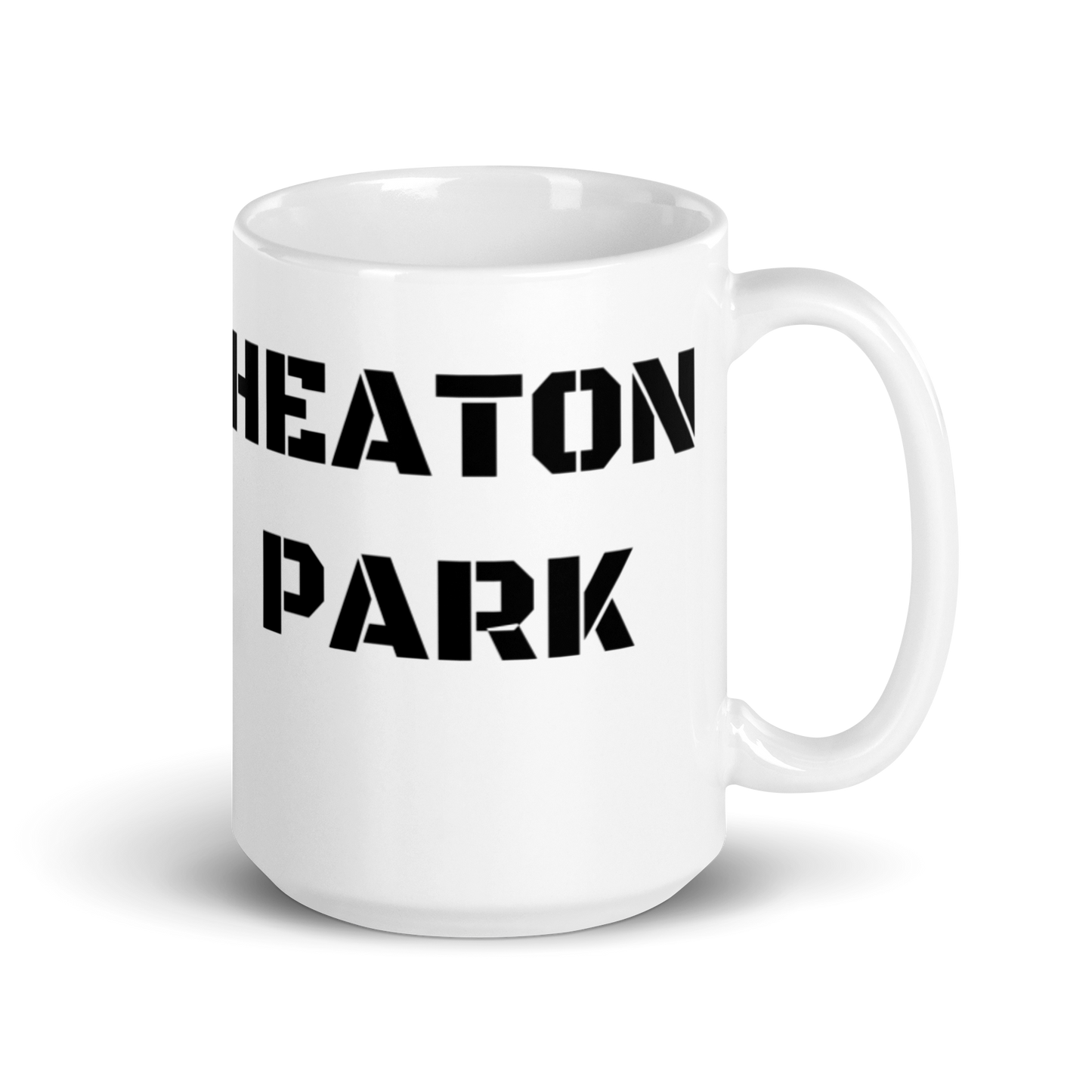 White glossy mug - Heaton Park