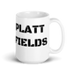 White glossy mug - Platt Fields