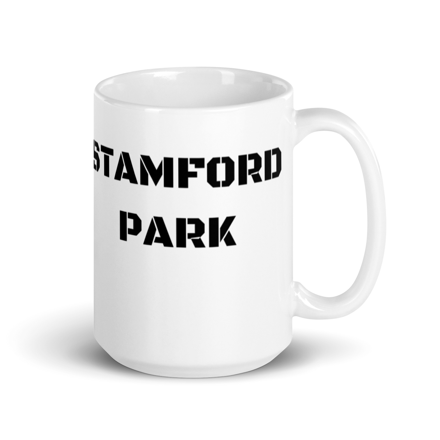 White glossy mug - Stamford Park