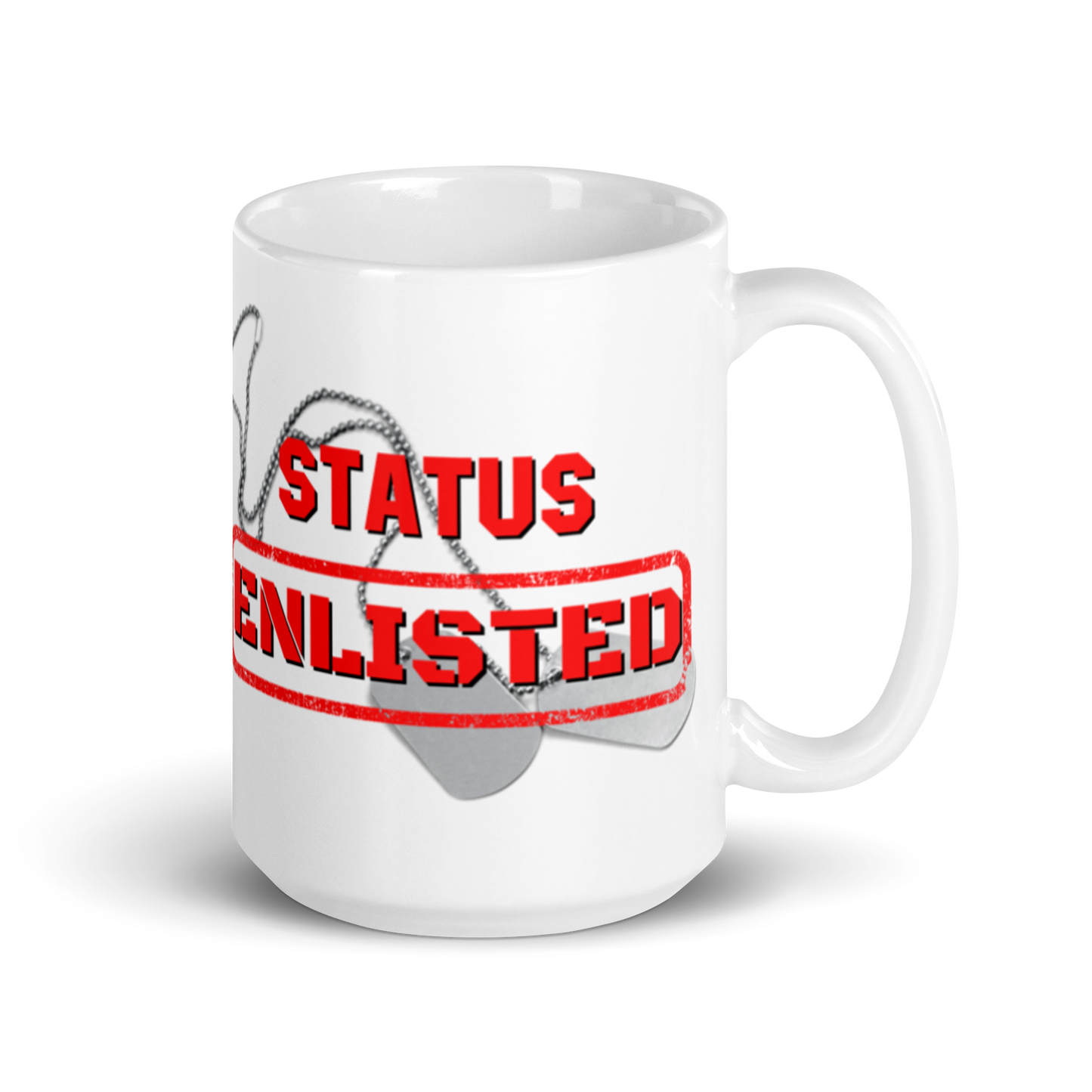 White glossy mug - Enlisted
